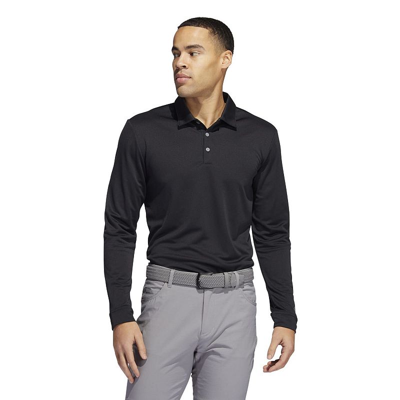 Mens adidas UPF Polo Shirt, Size: Small, Black