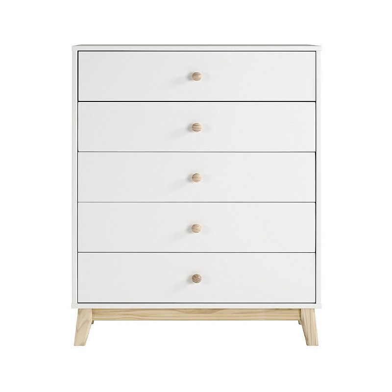 Alaterre Furniture MOD White 5-Drawer Chest