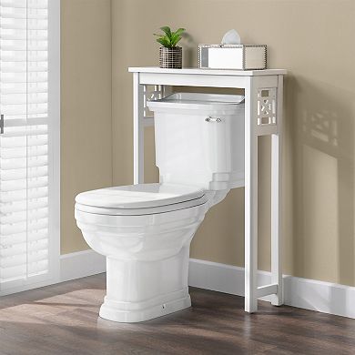 Alaterre Furniture Derby White Over-Toilet Shelf