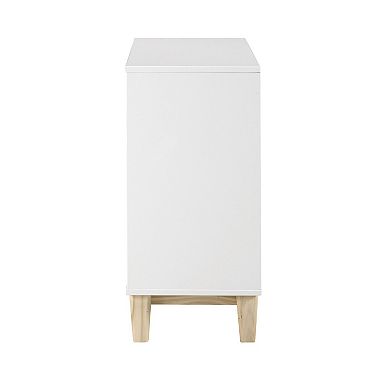 Alaterre Furniture MOD White 3-Shelf Bookcase
