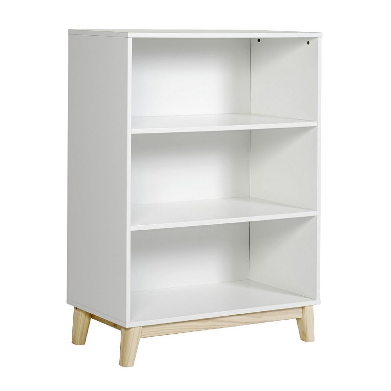 Alaterre Furniture MOD 3-Shelf Bookcase, White