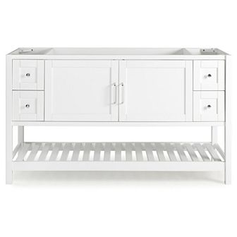 Alaterre 4-Drawer Furniture Bennet White Vanity Cabinet