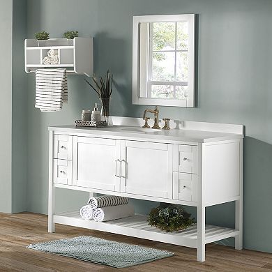 Alaterre 4-Drawer Furniture Bennet White Vanity Cabinet