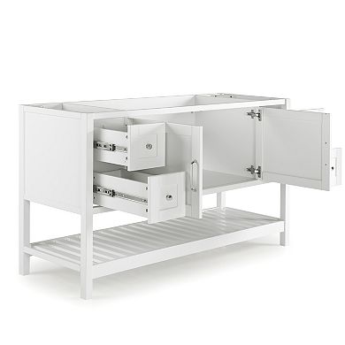 Alaterre 4-Drawer Furniture Bennet White Vanity Cabinet