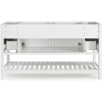 Alaterre 4-Drawer Furniture Bennet White Vanity Cabinet