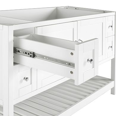Alaterre 4-Drawer Furniture Bennet White Vanity Cabinet