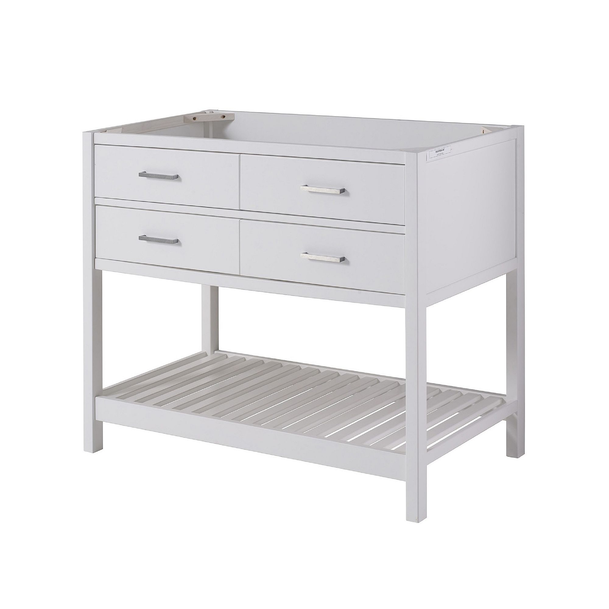 Alaterre Furniture Harrison White Vanity Cabinet