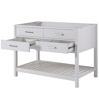 Alaterre Furniture Harrison White Vanity Cabinet