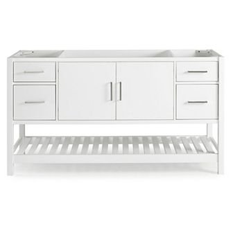 Alaterre Furniture Harrison 4-Drawer White Vanity Cabinet