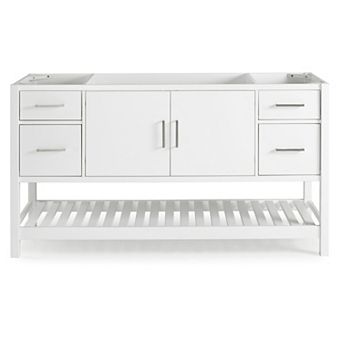 Alaterre Furniture Harrison 4-Drawer White Vanity Cabinet