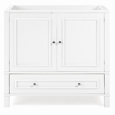 Alaterre Furniture Williamsburg White Vanity Cabinet