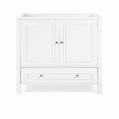 Alaterre Furniture Williamsburg White Vanity Cabinet