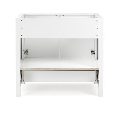 Alaterre Furniture Williamsburg White Vanity Cabinet