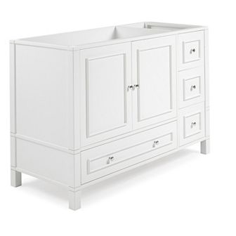 Alaterre Furniture Williamsburg 4-Drawer White Vanity Cabinet