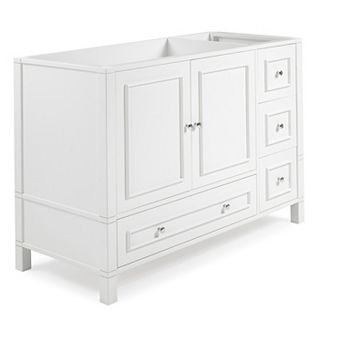 Alaterre Furniture Williamsburg 4-Drawer White Vanity Cabinet