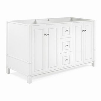 Alaterre Furniture Williamsburg 3-Drawer White Vanity Cabinet
