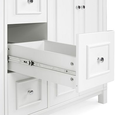 Alaterre Furniture Williamsburg White Vanity Cabinet