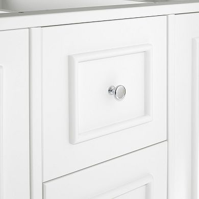 Alaterre Furniture Williamsburg White Vanity Cabinet