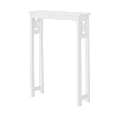 Alaterre Furniture Derby 4-Piece White Bath Set with Toilet Shelf