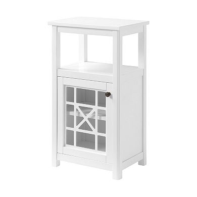 Alaterre Furniture Derby 4-Piece White Bath Set with Cabinet
