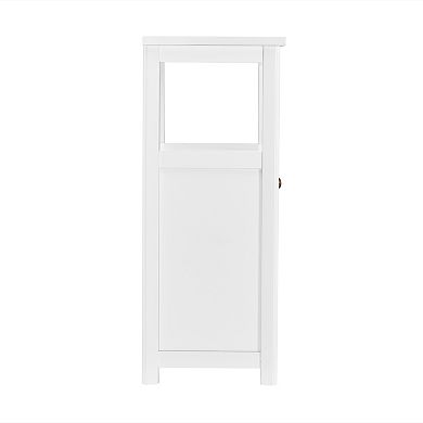 Alaterre Furniture Derby 3-Piece White Bath Set with Wall Cabinet
