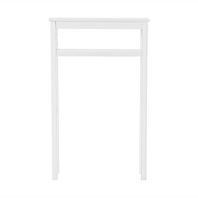 Alaterre Furniture Derby 4-Piece White Bath Set with Shelf