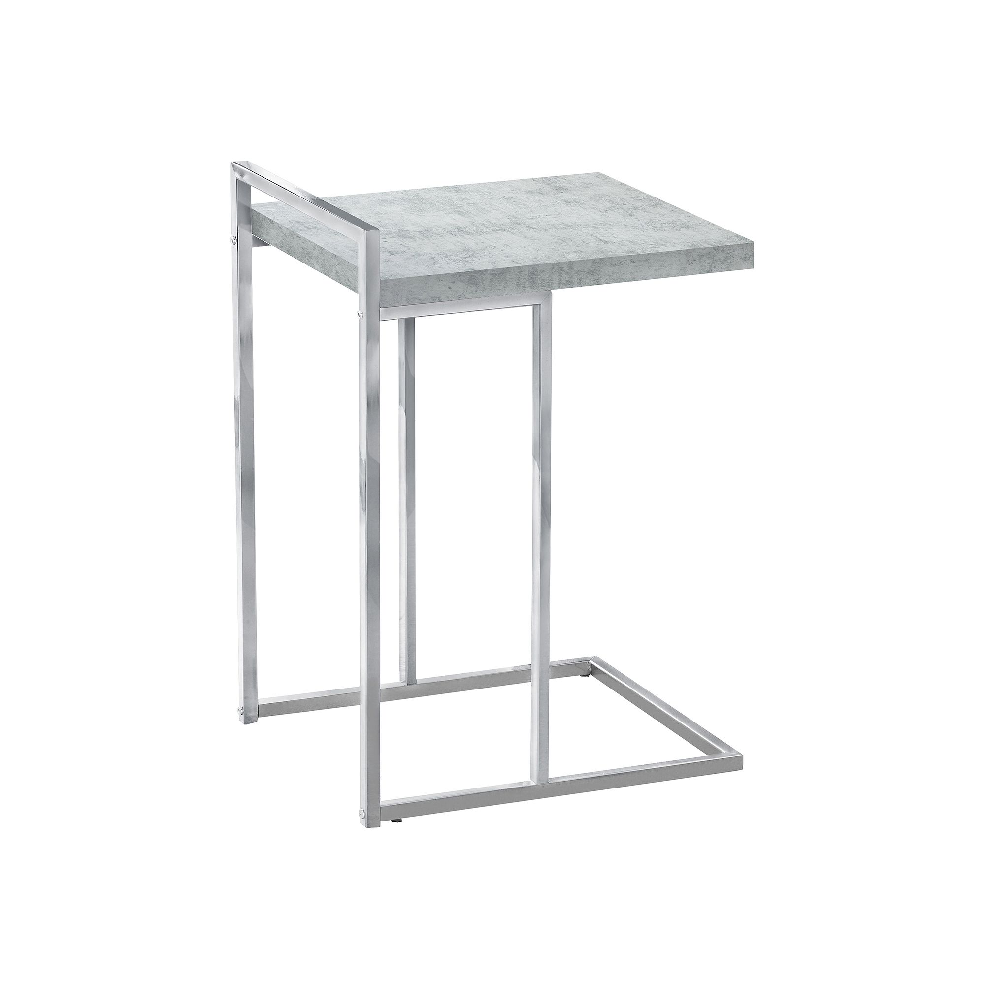 Monarch Side C Table, Gray Silver