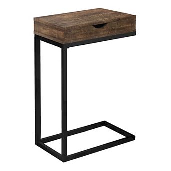 Monarch Faux Reclaimed Wood Accent Table with Storage Drawer