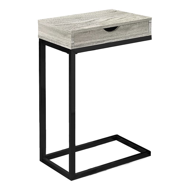 Monarch Faux Reclaimed Wood Accent Table, Grey