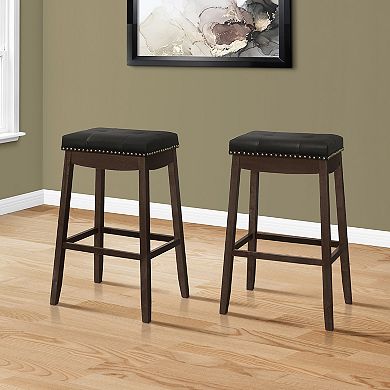 Monarch 2-pc. Tufted Barstool Set