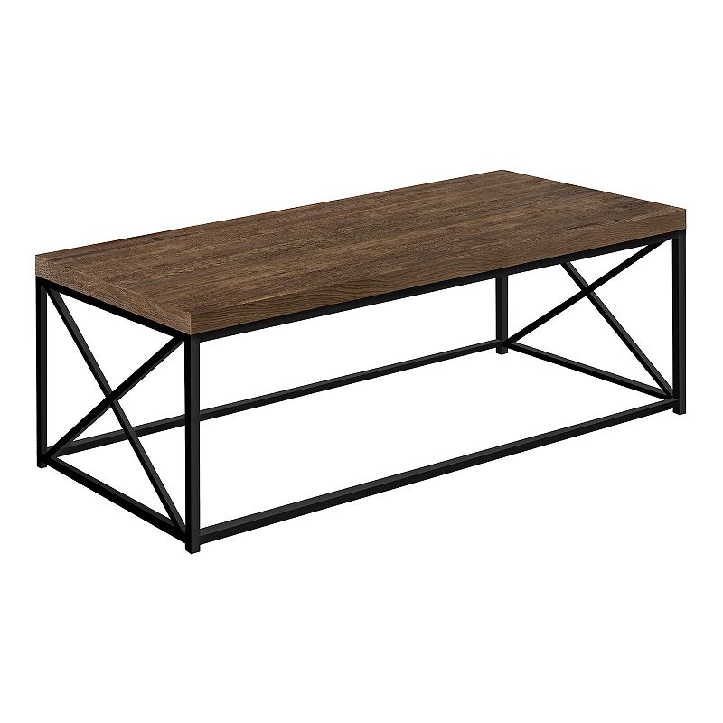 Monarch Faux Reclaimed Wood Coffee Table, Brown