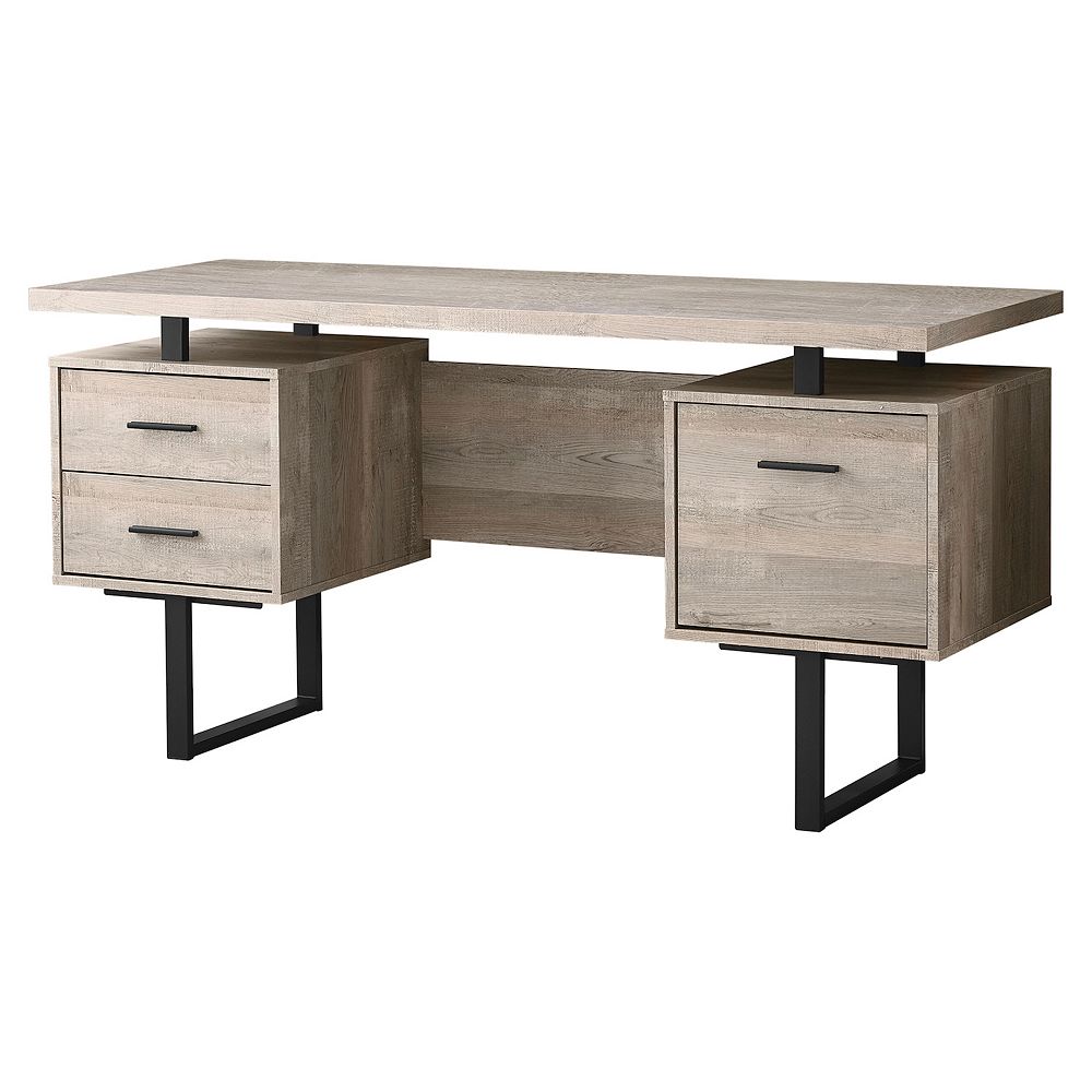 Monarch 3-Drawer Adjustable Computer Desk