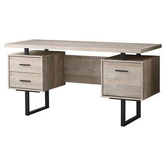 Monarch 3-Drawer Adjustable Computer Desk