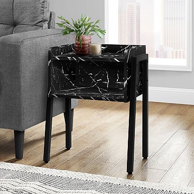 Monarch Side Table with Storage Cubby