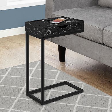 Monarch Faux Marble Side Table