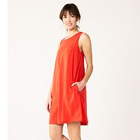 Sonoma Goods For Life Womens Sleeveless Swing Dress Deals