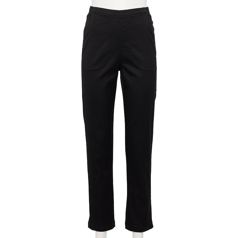 Womens Croft & Barrow Classic Pull-On Jeans, Size: XS, Black