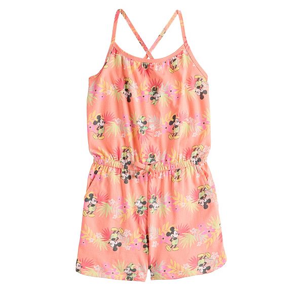 Disney's Mickey & Minnie Mouse Girls 4-12 Crossback Cami Romper by ...