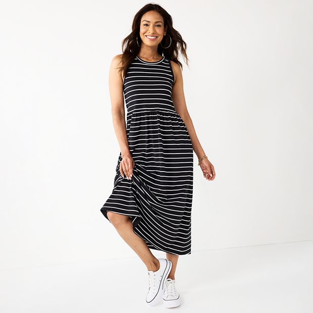 Kohls black 2024 maxi dress