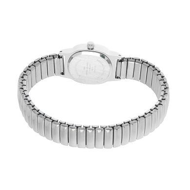 Folio Women's Silver Tone Oval Expansion Watch