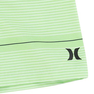 Baby Boys Hurley Long Sleeve Graphic Rash Guard & Striped Shorts Swim Set
