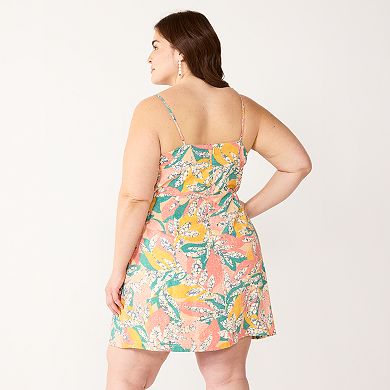 Plus Size Nine West Gathered Side-Tie Sheath Dress