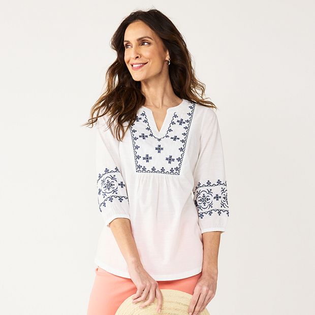 Kohls womens peasant store tops