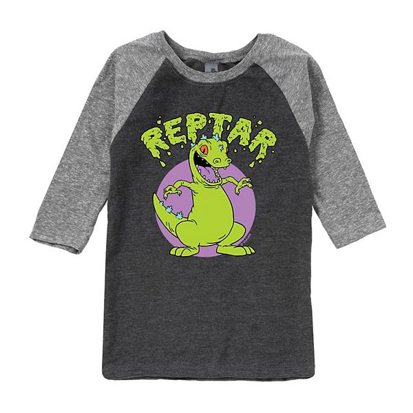 Boys 8-20 Rugrats Reptar Slime Graphic Raglan Tee