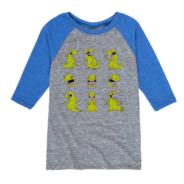 Boys 8-20 Rugrats Reptar Sheet Graphic Raglan Tee