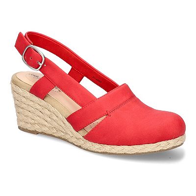Easy Street Women's Audra Wedge Sandal - Comfortable Cutout Design Summer Shoes