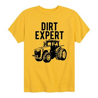 Boys 8-20 Dirt Expert Tractor Graphic Tee