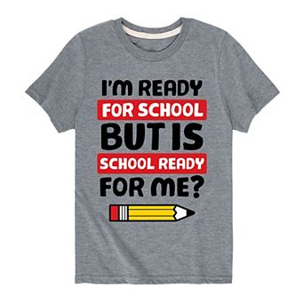 Boys 8-20 School Ready For Me Graphic Tee