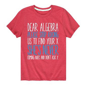 Boys 8-20 Dear Algebra Graphic Tee