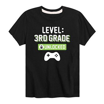 Boys 8-20 Level: 3rd Grade Unlocked Graphic Tee